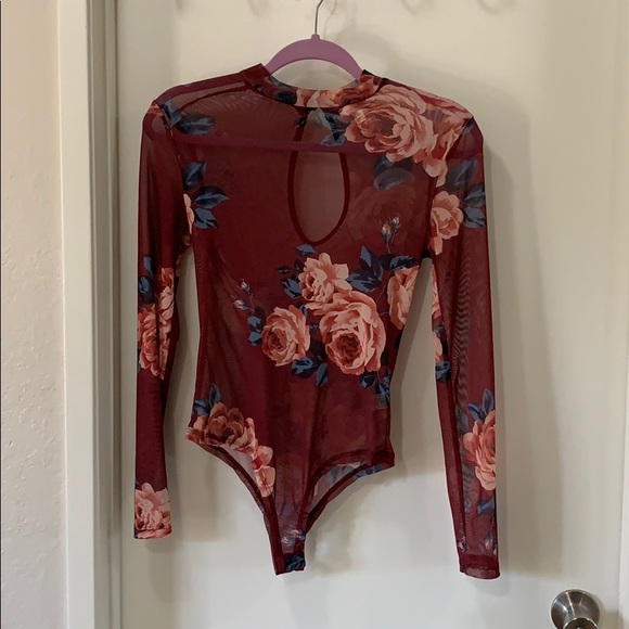 Tops - Sheer long sleeve body suit